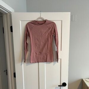 Figs Salta Seamless Longsleeve Underscrub- Mauve, Size S